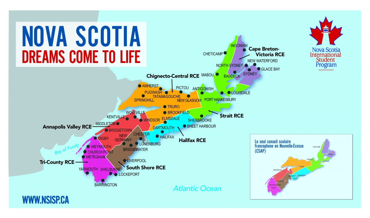 Nova Scotia School Boards Map
